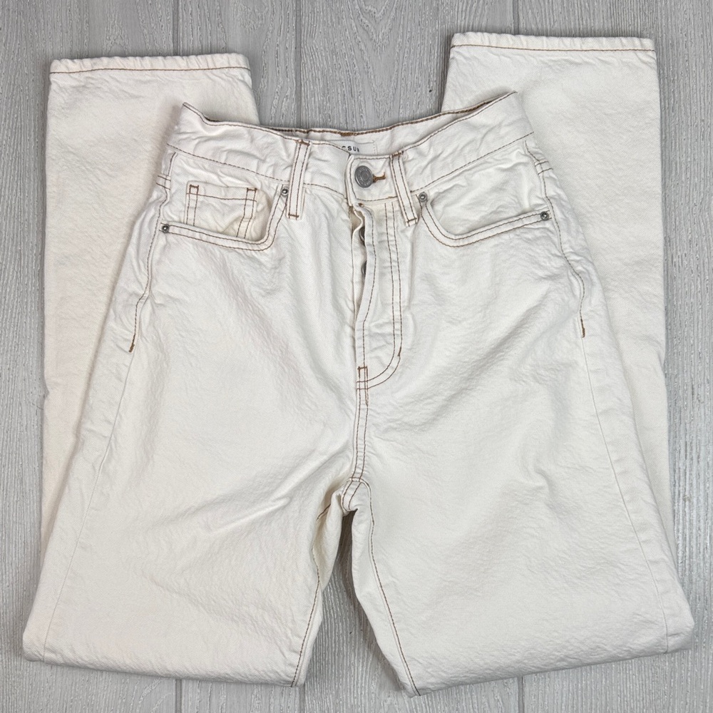 PacSun Dad Jeans size 24, off white